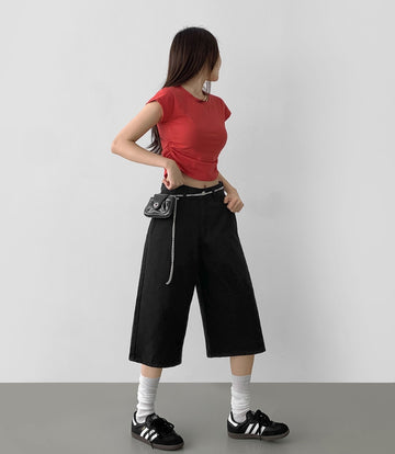 Amecaji Street Bermuda Three Quarter Cotton Pants